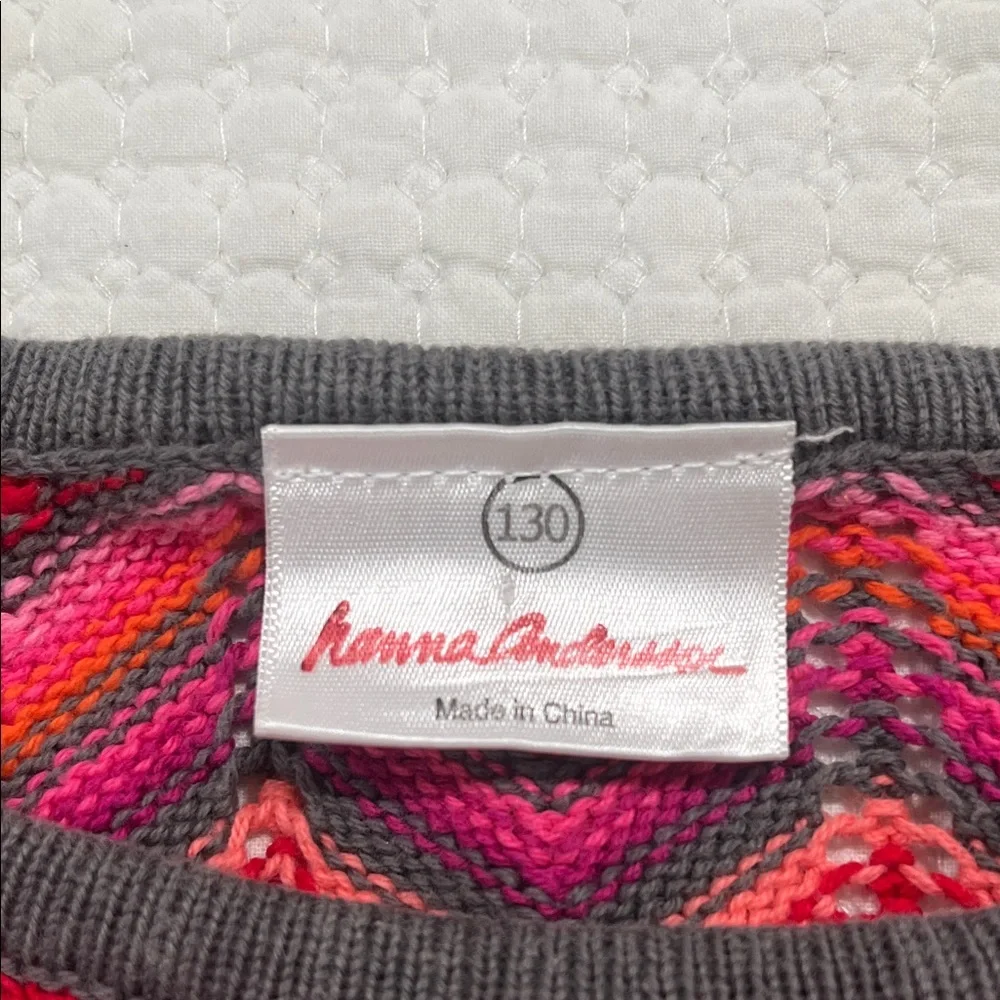 Hanna Andersson‎ Pink and Red Chevron Dress